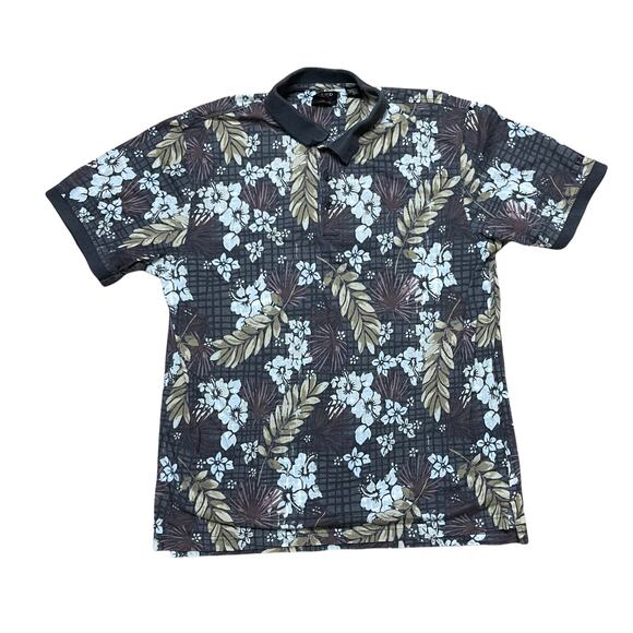 Vintage Floral Izod Golf Polo Xl - Picture 1 of 4